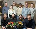 Bild: cro
Die neue Vorsitzende der JU Flossenbürg Pia Schmidt (vorne, Zweite von links) freut sich mit ihrer Stellvertreterin Paula Meiler (vorne, Dritte von links) auf die neue Herausforderung. Vorgänger Pius Stahl (vorne, links)) trat nach sechs Jahren nicht mehr zur Wahl an.