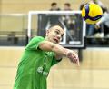 Bild: Hubert Ziegler
Lionel Schaller vom VC Amberg hochkonzentriert beim Bagger.