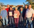 Bild: u
Der Hirschauer Wanderverein ehrt langjährige Mitglieder (von links): Schriftführerin Christa Kindzorra, Streckenwart Manfred Kindzorra, Franz Baier (25 Jahre), Waltraud Hausmann (10 Jahre), Schatzmeisterin Carmen Renner, Zweiter Vorsitzender Dominik Pentner und Erster Vorsitzender Christian Renner.