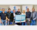 Bild: Stefan Gruber/exb
Bei der Spendenübergabe (von links): Stefan Gruber, Philip Eckert, Günther Lindner, Florian Bickel (Präsident RT 185), Alexandra Wildner, Christian Wolf und Heiner Sauren.