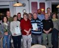 Bild: ds
Die drei neuen Ehrenmitglieder Monika Grötsch, Heidi und Rudolf Späth (vorne, Zweite bis Vierter von links) zusammen mit Jubilaren Ulrike und Peter Appel, Günter Späth, Kerstin Klug, Vorsitzendem Josef Klug, Horst Übler, 3. Bürgermeister Günther Renner und 2. Bürgermeisterin Lydia Zahner (von links).