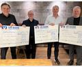 Bild: ge
Freude bei der Spendenübergabe: Von links Stefan Reither, Eberhard Wenge, Hans-Jürgen Nägerl und Richard Reisinger.