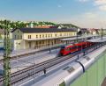 Grafik: Deutsche Bahn/exb
Neue Lage der Gleise, barrierefreie Bahnsteige, Lärmschutz und Elektrifizierung: Der Schwandorfer Bahnhof ist ein zentraler Baustein beim Bahnausbau in Nordostbayern.