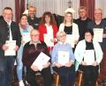 Bild: exb
Einer der Höhepunkte bei der Jahreshauptversammlung der Laienspielgruppe waren die Ehrungen. Im Bild (vorne, von links): August Kellner, Christa Hilgarth und Anna Koller sowie (stehend, von links) Martin Betz, Carolin Günthner, Zweiter Vorsitzender Michael Bäumler, Daniela Seidel, Christina Schuller, Bürgermeister Wolfgang Braun und Toni Dutz.