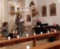 Bild: Brigitte Meyer/exb
Sängerin Anja Sporer gestaltete mit einigen Musikern den "Evensong" in der Pfarrkirche Wernersreuth.