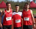 Bild: Pretzl
Die Herrensieger auf der Langstrecke mit (von links) Zweitplatziertem Sven Arnold (DJK Weiden, Sieger Marcel Kirchner (SWC Regensburg) und dem Dritten Kilian Schwarzensteiner (SWC Regensburg).