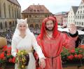 Archivbild: Wolfgang Steinbacher
Wer möchte in die Rolle von Margarete und Philipp schlüpfen? Für einen Tag waren Ulrike Schröder und Fabian Kammholz Margarete von Bayern-Landshut und Kurprinz Philipp von der Pfalz. Ab sofort können sich Interessenten für die Rollen bewerben.
