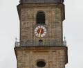 Bild: Wolfgang Steinbacher
Die Zeiger der Turmuhr an der Martinskirche funktionieren nicht mehr richtig.