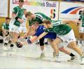 Archivbild: Hubert Ziegler
Auf ein richtig hartes Stück Arbeit einstellen muss sich die SG Auerbach/Pegnitz (im Bild Stephan Bruckmayer im blauen Trikot) im Auswärtsspiel bei der HSG Lauf-Heroldsberg.