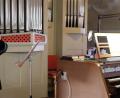 Bild: le
Kantor Andreas Kunz an der Orgel und Querflötistin Sybille Wagner zeigen bei der Musik zur Passionszeit in St. Johannes Baptista große Virtuosität.