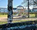 Bild: Gabi Schönberger
Ein neues Klettergerät mit Rutsche steht seit Dezember 2023 auf dem Kinderspielplatz in der Fichtestraße.