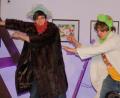Bild: kro
Daniel Adler (links) und Erasmus Gerhards vom Ovigo-Theater begeisterten am Wochenende die Zuschauer im Kunsthaus Waldsassen mit dem Theaterstück „Käpten Knitterbart“.