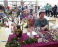 Bild: hm
Osterschmuck, gebastelt oder gestickt, wird gerne gekauft