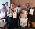 Bild: Anton Heindl/exb
Bei der Krieger- und Soldatenkameradschaft standen Ehrungen an: (vorne von links) Irene Lauterbach, Raimund Pinzer III., (Reihe Mitte, von links) Wolfgang Kopp, Klaus Kopp, Gerhard Weber, Gerhard Raß, (hinten von links) Josef Kopp, Tobias Menzel und Vorsitzender Raimund Pinzer I.