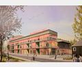 Grafik: Architekturbüro Rethmeierschlaich/exb
Blick aus südöstlicher Richtung: So präsentiert sich das Luisenburg-Funktionsgebäude entlang der Hofer Straße.