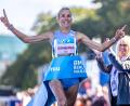 Archivbild: Andreas Gora/dpa
Domenika Mayer läuft in Berlin ihre persönliche Marathon-Bestzeit.