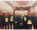 Bild: Matthias Gradl/exb
Ehrungen gab es bei der Feuerwehr Wondreb. Von links Kommandant Thomas Döllinger, das neue Ehrenmitglied Hans Zölch, stellvertretender Kommandant Sebastian Gradl, Erhard Hamann, Luisa Prockl, Zweiter Bürgermeister Peter Gold, Johanna Härtl, das neue Ehrenmitglied Helmut Gradl, Luis Geyer, Thomas Gradl und Vorsitzender Matthias Gradl.