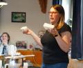 Bild: kaz
Christina Preisinger hat Hirtenkäse mitgebracht, den sie Zuhause hergestellt hat.