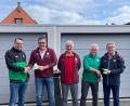 Bild: M. Stadler
Freuen sich gemeinsam über die Spende: Peter Kämpf, Christian Haberkorn, Gerhard Stadler, Franz Bäumler und Harald Sigritz (von links).