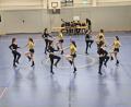 Bild: khg
Die siegreichen Mädchen des Elly-Heuss-Gymnasiums Weiden bei ihrer Tanzdarbietung.