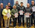 Bild: Georg Lauton/exb
Treue Mitglieder ehrte der SV Schönhaid: Im Bild von links Bürgermeister Toni Dutz, Evi Dutz, Zweiter Vorsitzender Johannes Busl, Elisabeth Langer, Dritter Vorsitzender Florian Schmid, Marco Sieder, Karl Wührl, Konrad Burger.