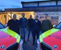 Bild: BRK/exb
Patrick Waldhier (Rettungsdienst), Thomas Dürckheim (Wasserwacht), Marco Rappl (Organisatorischer Leiter), Andreas Ott (Wasserwacht) und vom Rettungsdienst Justin Goss (von links nach rechts) sind die neuen BRK-Einsatzleiter.