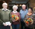 Bild: Klaus Peter Rohrer/exb
Dank galt ausgeschiedenen Vorstandsmitgliedern: Im Bild von links Theo und Martha Höfer, Vorsitzender Erwin Bächer, Hedwig Wendl.