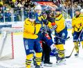 Bild: Elke Englmaier
Szenen aus dem dritten Play-off-Halbfinale in der Eishockey-Oberliga zwischen den Blue Devils Weiden und den Tilburg Trappers.