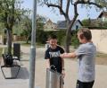 Bild: sne
Der neue Obstgarten bietet auch Trinkwasser. Damit kann man sich auch mal abkühlen.