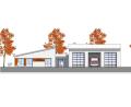 Bild: Architekturbüro Atelier 13 GmbH/exb
Die Feuerwehr Hohenkemnath erhält ein neues Gerätehaus. Das Bild zeigt die östliche Ansicht dieser geplanten Investition in Höhe von einer Million Euro.