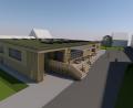 Bild: b+ Architekten / Harald Bauer
Heute wird auf der Wiese gegenüber des alten Schulhauses (rechts am Rand) im Schulgässchen gespielt, bis 2026 soll hier die neue offene Ganztagsschule entstehen.