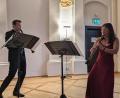 Bild: pz
Johann-Peter Taferner und Sayaka Schmuck während des Konzerts im Harmoniesaal Waldsassen.