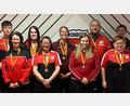Bild: ruw
Die siegreichen Tandems: (von links) Sebastian Karl, Beate Karl, Anna-Lisa Lippert, Carola Zock, Sandra Kohl, Jennifer Petrik, Marcus Gevatter, Julia Kammerl und Dominik Scharf.