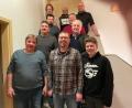 Bild: Gemeinde Kulmain/exb
Der Vorstand der Zinster Jagdgenossen mit Jägerschaft und Bürgermeister Günter Kopp (Dritter von rechts).