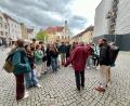 Bild: Christiane Krämer/exb
Die Austauschschüler aus den USA bei einer Stadtführung durch Amberg.