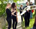Archivbild: gac
Während der Hofmusiktage 2023 musizierte ein Flötentrio auf der Schlossterrasse.