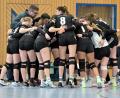 Archivbild: Hubert Ziegler
Die Volleyballerinnen des VC DJK Amberg schwören sich auf die Relegation zur Bayernliga ein.