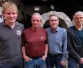 Bild: exb/Lehner
Ehrungen beim FCN-Fanclub Floß: Vorsitzender Gerald Bublat, Peter Späth, Bernhard Lehner und 2. Vorsitzender Michael Helgert (von links).