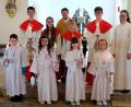 Bild: wlr
Bei der Kommunionfeier in der Pfarrei St. Nikolaus erhielten in diesem Jahr vier Kinder das heilige Sakrament.