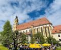 Bild: Stephan Weiß/exb
Pünktlich zum Patroziniumsfest zeigte sich der Pfarrgarten von St. Georg bei strahlendem Sonnenschein von seiner besten Seite.