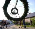 Bild: Franz Völkl/exb
Das Maibaumaufstellen in Albersrieth ist stets ein wahres Dorfereignis.