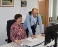 Bild: mfh
Die Mitarbeiter des Jobcenters freuen sich über die neuen hellen Räume.