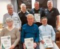 Bild: TSV Reuth/exb
Die Verantwortlichen des TSV mit den Geehrten (hinten, von links) Franz Bauer, Vorsitzender Peter Schieder, Magnus Neugirg und Zweiter Vorsitzender Helmut-Stefan Neugirg sowie (vorne, von links) Zita Bauer, Gerhard Anzer und Margret Schels.