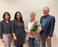 Bild: Maximilian Kastner/exb
Martha Kuhbandner (Dritte von links) erhielt die Ehrennadel in Gold der Stadt Waldershof. Dazu gratulierten (von links) Vorsitzende Ruth Schindler, Bürgermeisterin Margit Bayer und Helmut Härtl.