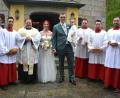 Bild: jr
Celine und Hans Fick haben in Bärnau geheiratet. Mit dabei war Tochter Helene.
