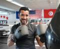 Bild: ref
Toby Mihalik bereitet sich in seiner Fight Base in Kümmersbruck auf den Titelkampf vor.