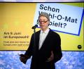 Bild: Bernd von Jutrczenka/dpa
bpb-Präsident Thomas Krüger in Berlin beim Start des Wahl-O-Mat zur Wahl des Europäischen Parlaments 2024.
