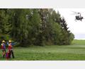 Bild: wro
Der aus Roth nach Fuchsmühl beorderte Hubschrauber traf mit Verspätung ein. Grund dafür war Nebel.