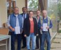 Bild: Maria Greim
Von links: Karl Völkl, Bürgermeister Josef Beimler, VdK-Kreisvorsitzende Carola Brust, VdK-Ortsvorsitzender Heinz Greim und Günther Rögner.