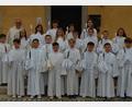Bild: grm/exb
19 Kinder feiern in diesem Jahr in zwei Gruppen ihre Erstkommunion.